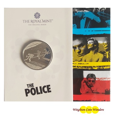 2023 BU £5 Coin Pack - Music Legends - The Police